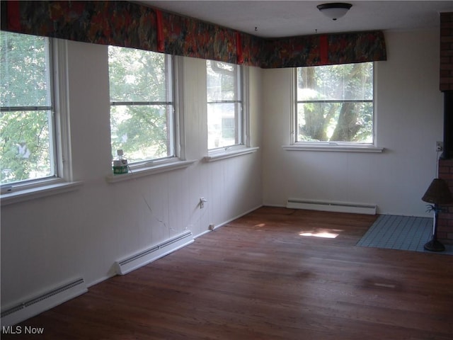 1275 NW Janet Ave, North Canton, OH 44720 - unfurnished sunroom with a baseboard radiator and healthy amount of natural light