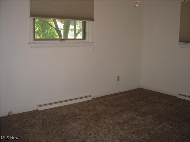 1275 NW Janet Ave, North Canton, OH 44720 - spare room featuring baseboard heating and carpet flooring