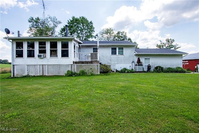 1292 Cinder Rd SE, Bergholz, OH 43908 - rear view of property featuring a yard and cooling unit