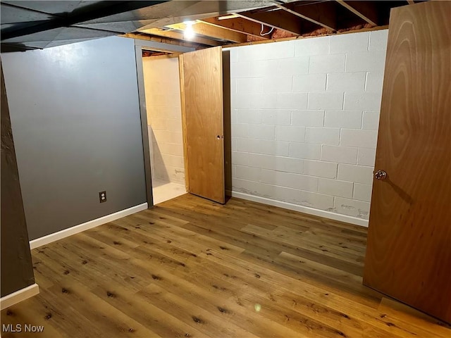 832 Meese Rd NE, Louisville, OH 44641 - below grade area featuring hardwood / wood-style flooring