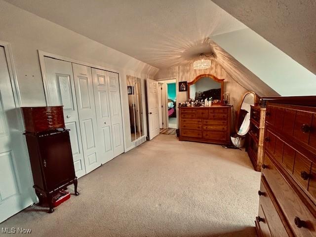 15539 Nantucket Cv # 3, Middlefield, OH 44062 - carpeted bedroom with vaulted ceiling and a closet