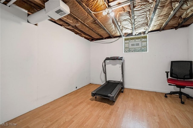 4305 W 49th St, Cleveland, OH 44144 - workout area with light wood-type flooring