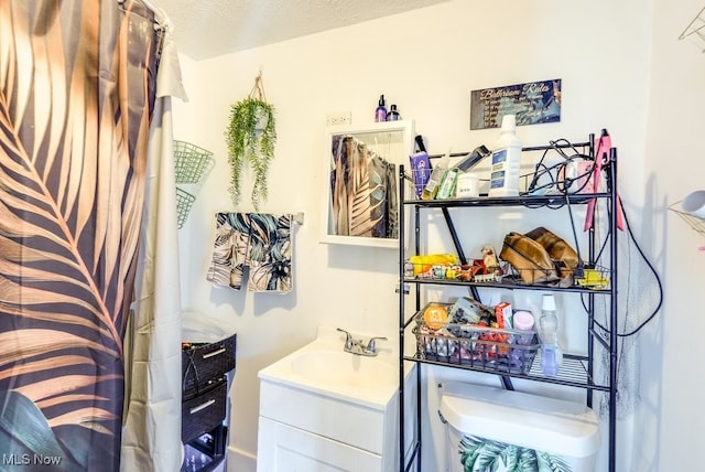 923 Lawton St, Akron, OH 44320 - full bathroom featuring vanity and a shower with shower curtain