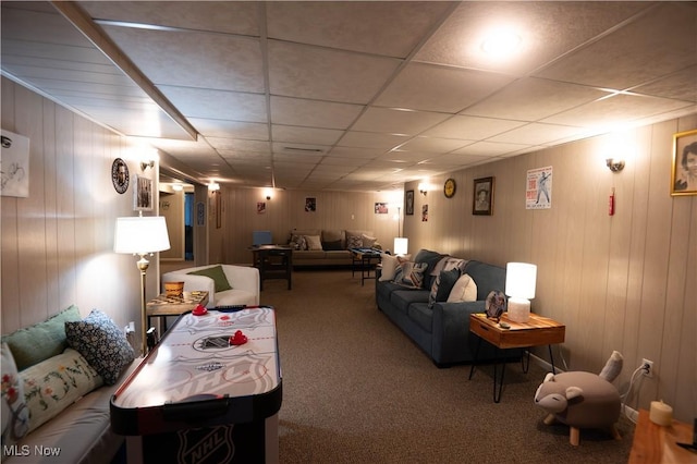 1074 S Meridian Rd, Austintown, OH 44509 - view of carpeted living room