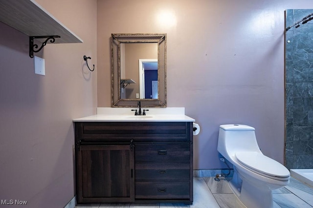 4412 14th Ave, Parkersburg, WV 26101 - bathroom with vanity and tiled shower