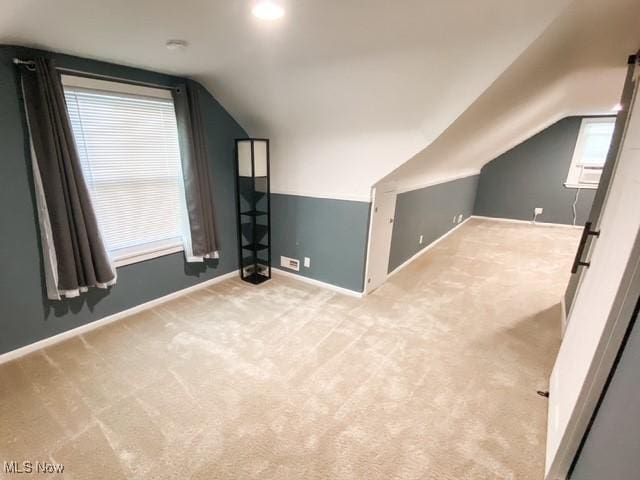 5384 Huron Rd, Lyndhurst, OH 44124 - additional living space with lofted ceiling and carpet floors