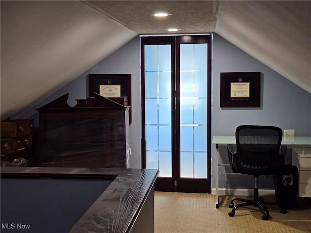 119 E 6th St, Williamstown, WV 26187 - office space featuring vaulted ceiling and carpet floors