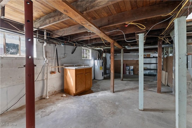 4010 11th Ave, Parkersburg, WV 26101 - below grade area with electric water heater and plenty of natural light