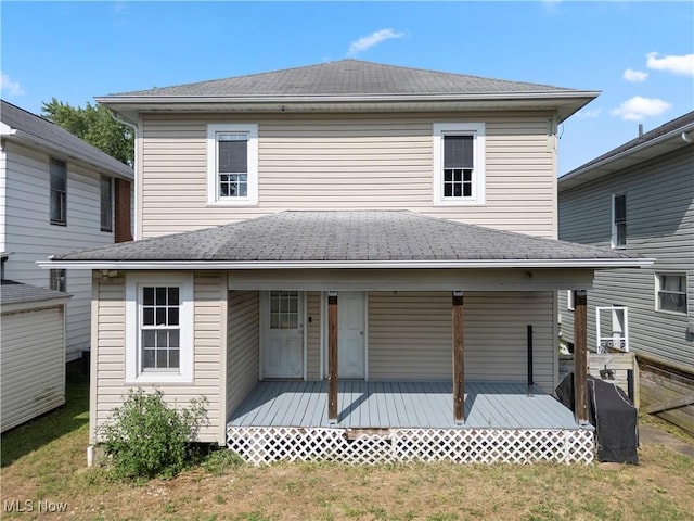 4010 11th Ave, Parkersburg, WV 26101 - back of property with covered porch