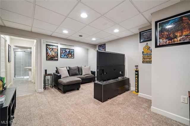 1653 Maple View Ct, Streetsboro, OH 44241 - living area with carpet and recessed lighting