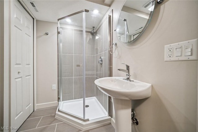 1653 Maple View Ct, Streetsboro, OH 44241 - bathroom with a shower stall and tile patterned flooring