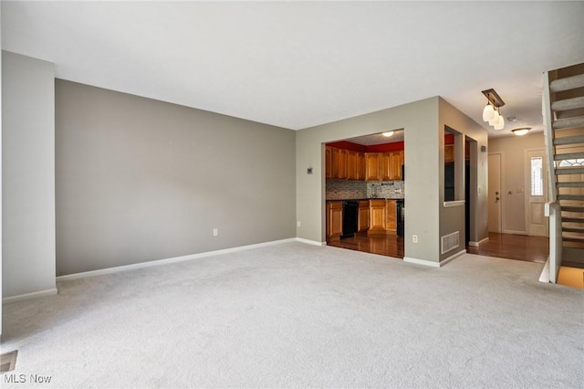 1653 Maple View Ct, Streetsboro, OH 44241 - unfurnished living room featuring carpet floors