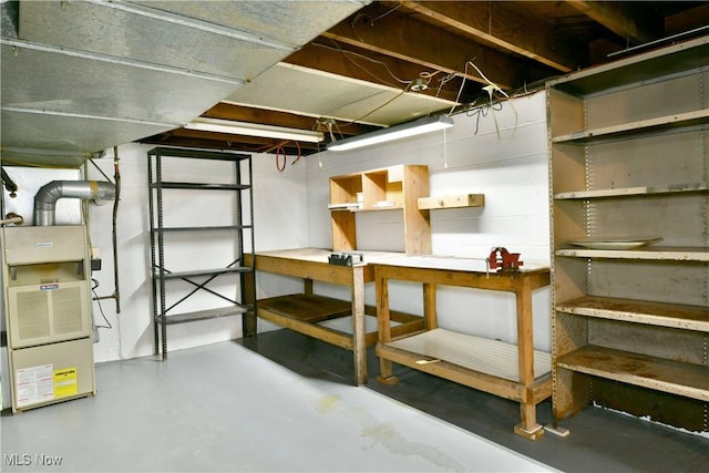 131 Euclid Blvd, Youngstown, OH 44505 - unfinished basement featuring heating unit