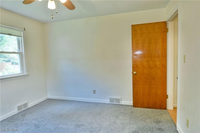 131 Euclid Blvd, Youngstown, OH 44505 - carpeted spare room featuring ceiling fan and baseboards