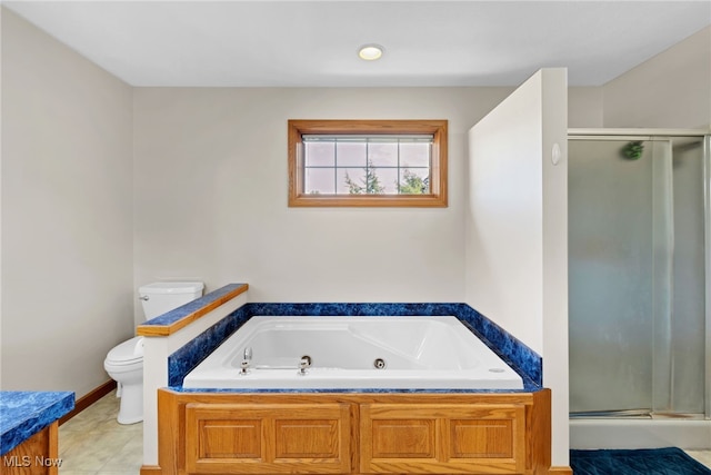 1133 S Azalea Blvd, Barberton, OH 44203 - full bathroom featuring a shower stall and a whirlpool tub