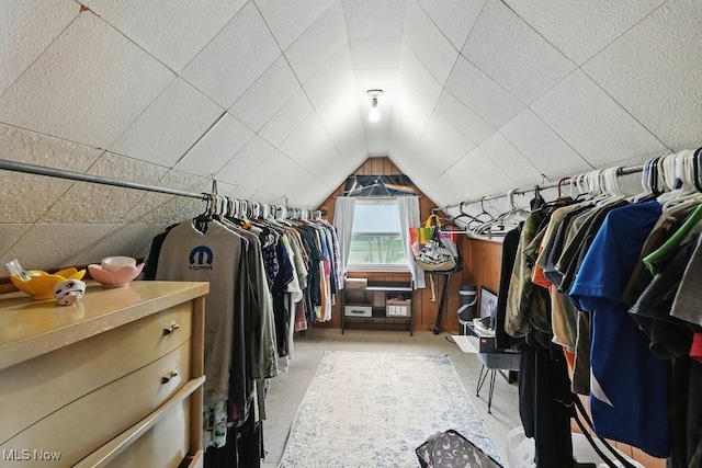 1624 Krumroy Rd, Akron, OH 44306 - spacious closet featuring vaulted ceiling