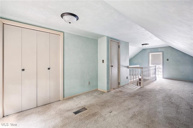 474 W 4th St, Salem, OH 44460 - additional living space featuring carpet floors and vaulted ceiling