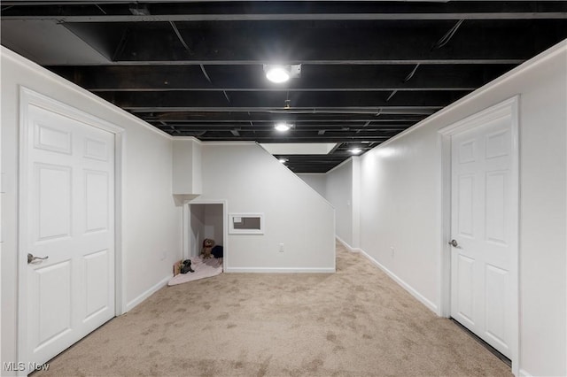 12366 Springwater Ave NW, Uniontown, OH 44685 - finished basement featuring carpet floors and baseboards