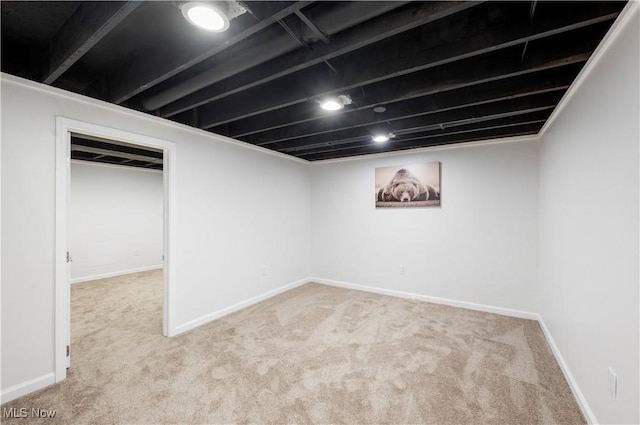 12366 Springwater Ave NW, Uniontown, OH 44685 - finished below grade area with carpet flooring and baseboards