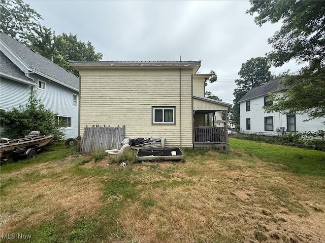 247 Whitney St, Conneaut, OH 44030 - back of property featuring a lawn