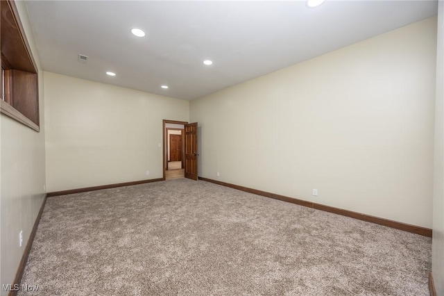 1096 Colegate Dr, Marietta, OH 45750 - empty room with carpet floors and recessed lighting