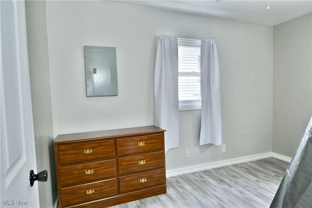 33 Mcdonald Ave, Niles, OH 44446 - bedroom with electric panel and light wood-style flooring