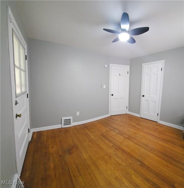 25801 Zeman Ave, Euclid, OH 44132 - unfurnished room with ceiling fan and wood finished floors