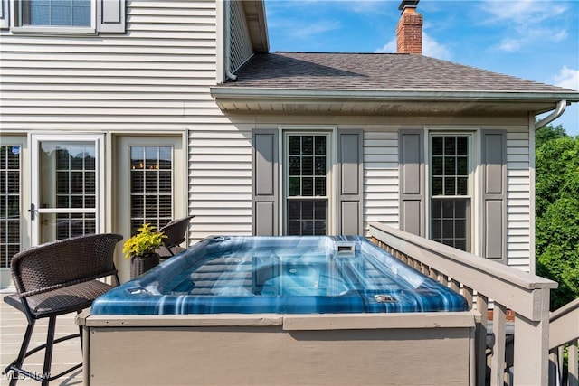 2785 Chalford Cir NW, North Canton, OH 44720 - view of patio / terrace with a hot tub