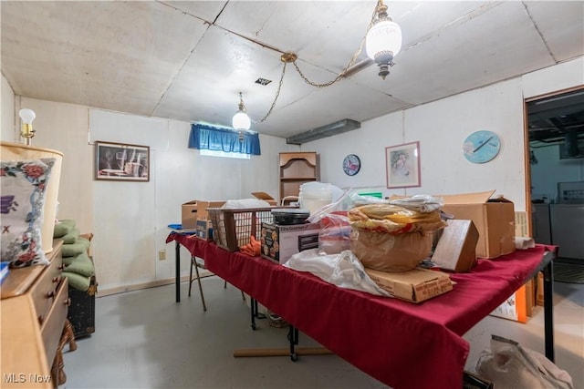 409 Yager Rd, New Franklin, OH 44216 - living area with concrete flooring