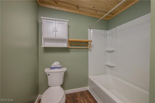 188 Stratford Ave, Wadsworth, OH 44281 - bathroom with shower / washtub combination, wood finished floors, and wood ceiling