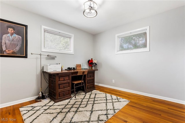 1103 Clinton Ave SE, North Canton, OH 44720 - office space with baseboards and light wood finished floors