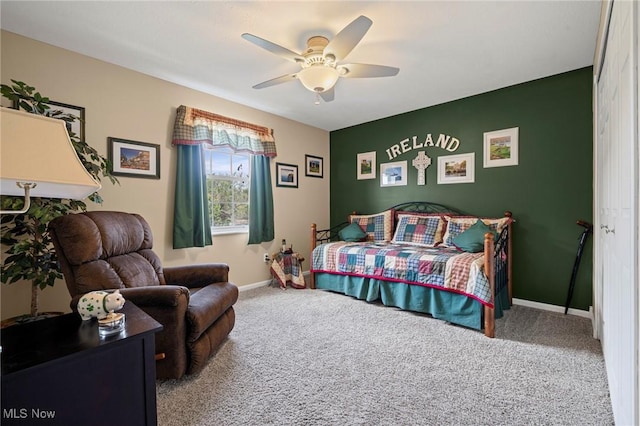136 Westchester Dr, Brunswick, OH 44212 - bedroom featuring carpet floors and a ceiling fan