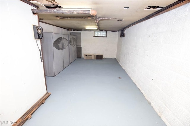 1299 Herberich Ave, Akron, OH 44301 - basement with concrete block wall