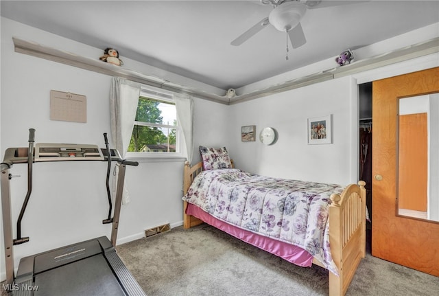 2061 Garden Ln, Hudson, OH 44236 - carpeted bedroom with a ceiling fan and baseboards