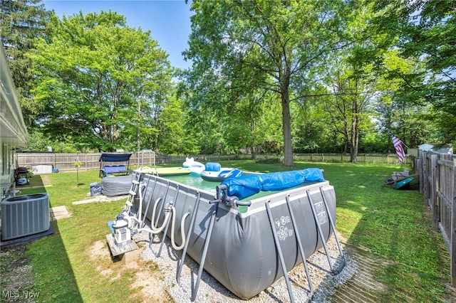 2061 Garden Ln, Hudson, OH 44236 - view of pool featuring a fenced backyard and view of wooded area