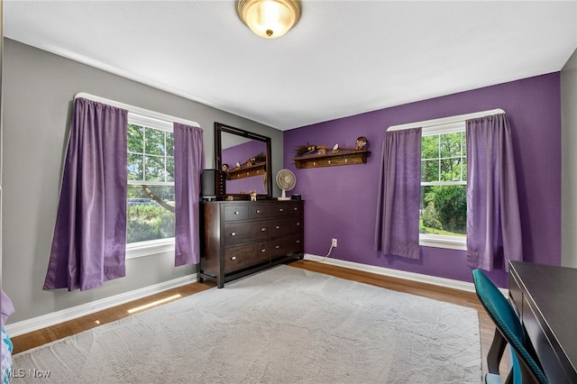 3905 Greenwich Rd, Norton, OH 44203 - bedroom featuring multiple windows and wood finished floors