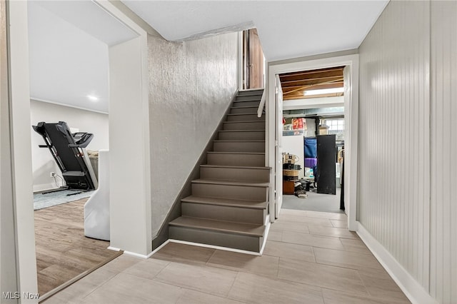 3905 Greenwich Rd, Norton, OH 44203 - stairway featuring baseboards