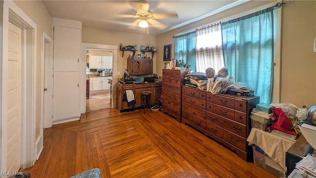 612 W Osborne St, Sandusky, OH 44870 - home office featuring ceiling fan