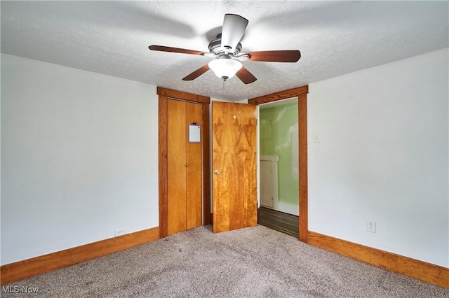1021 Perry Ave, Barberton, OH 44203 - carpeted spare room featuring ceiling fan and a textured ceiling