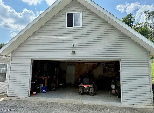 1711 Hardins Run Rd, New Cumberland, WV 26047 - view of side of property featuring a garage