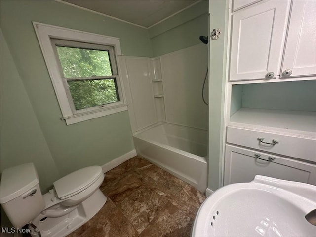1012 Chandler Ave, Akron, OH 44314 - full bath featuring stone finish flooring and shower / bathtub combination