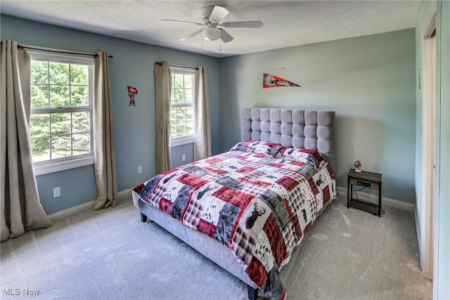 18367 Cranberry Ridge Ln, Chagrin Falls, OH 44023 - carpeted bedroom featuring baseboards and ceiling fan