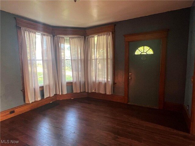 423 W Main St, Barnesville, OH 43713 - foyer featuring plenty of natural light and wood finished floors