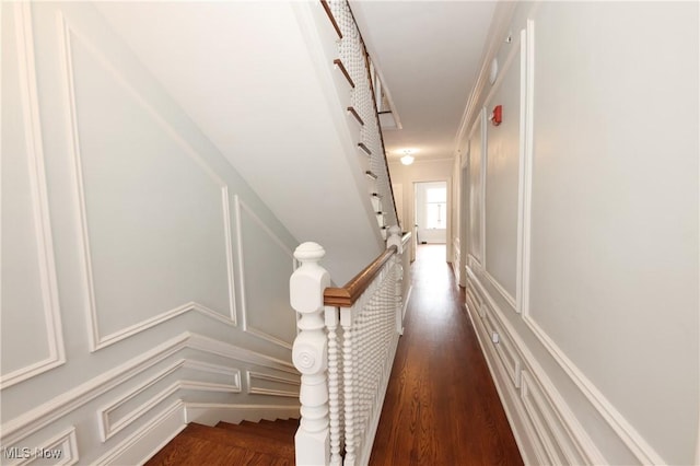 12 Lotus Ave, Chester, WV 26034 - hallway with a decorative wall and wood finished floors