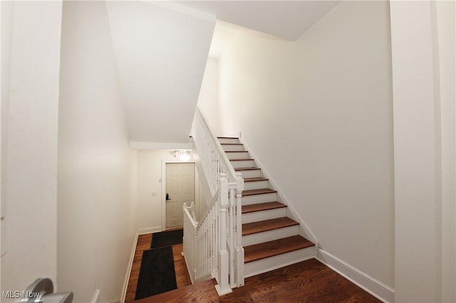 12 Lotus Ave, Chester, WV 26034 - staircase with wood finished floors and baseboards