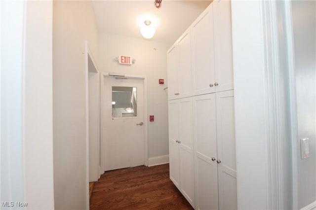 12 Lotus Ave, Chester, WV 26034 - corridor with dark wood finished floors