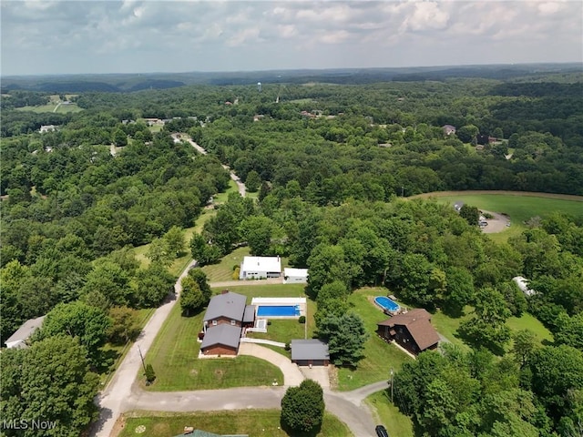 27 Robinson Ln, Weirton, WV 26062 - aerial view of a forest and a pool area