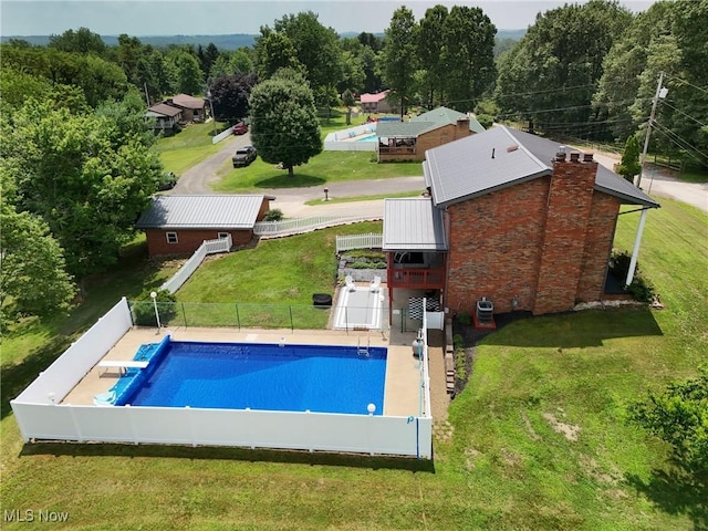 27 Robinson Ln, Weirton, WV 26062 - view of swimming pool with a diving board