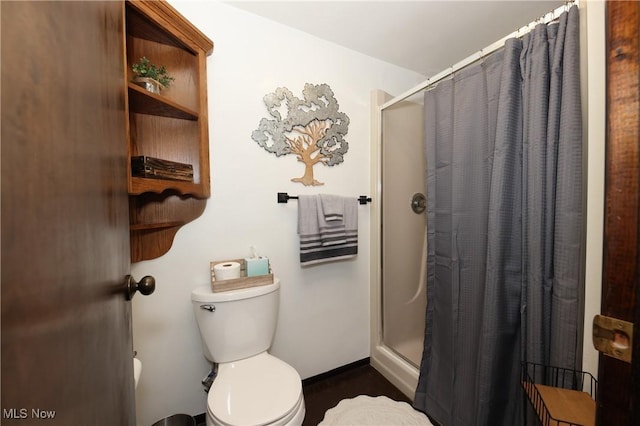27 Robinson Ln, Weirton, WV 26062 - bathroom featuring toilet and a stall shower