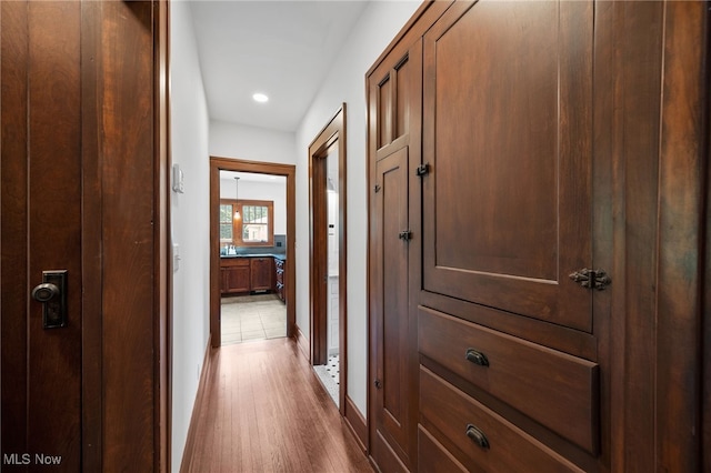 159 Edgerton Rd, Akron, OH 44303 - corridor with recessed lighting and wood finished floors